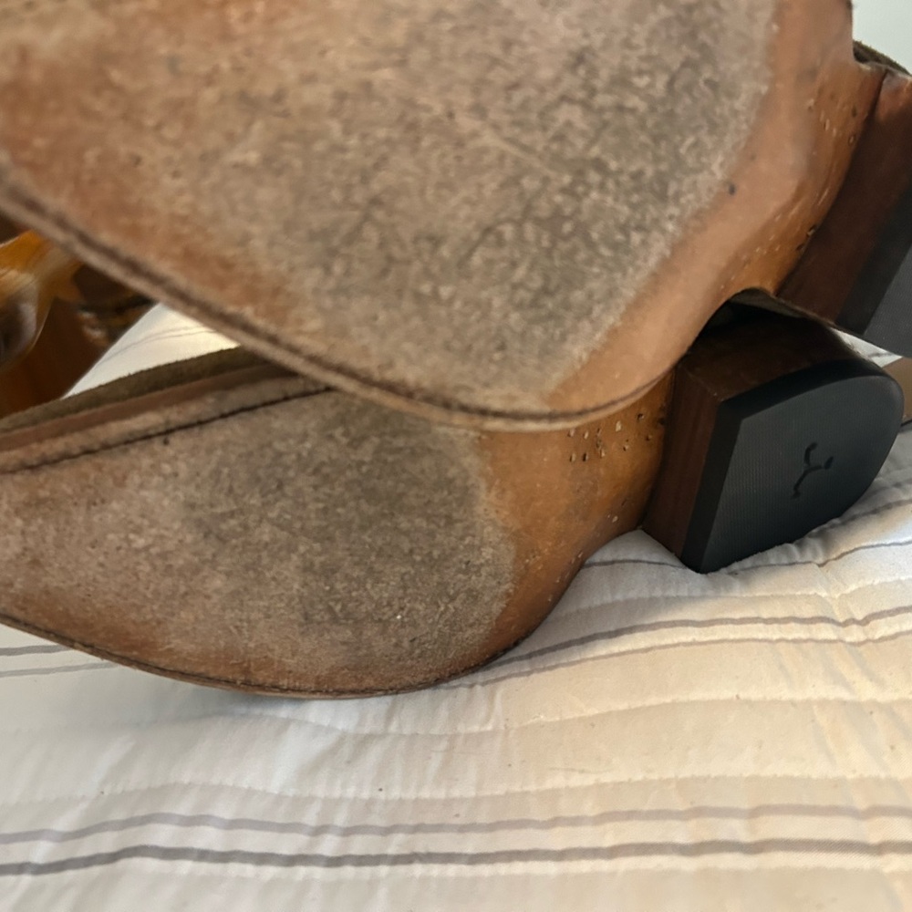 Tecovas Tan Suede Men's Boots- 4th of July - Picture 3 of 5